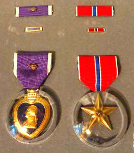 Hathaway received both the Bronze Star and a Purple Heart with Oak Leaf Cluster.